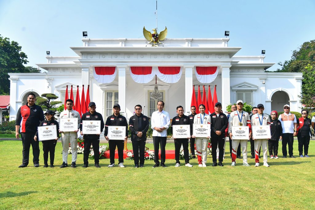 Kesan dan harapan para atlet peraih medali Olimpiade Paris 2024. Foto: BPMI Setpres/Vico
