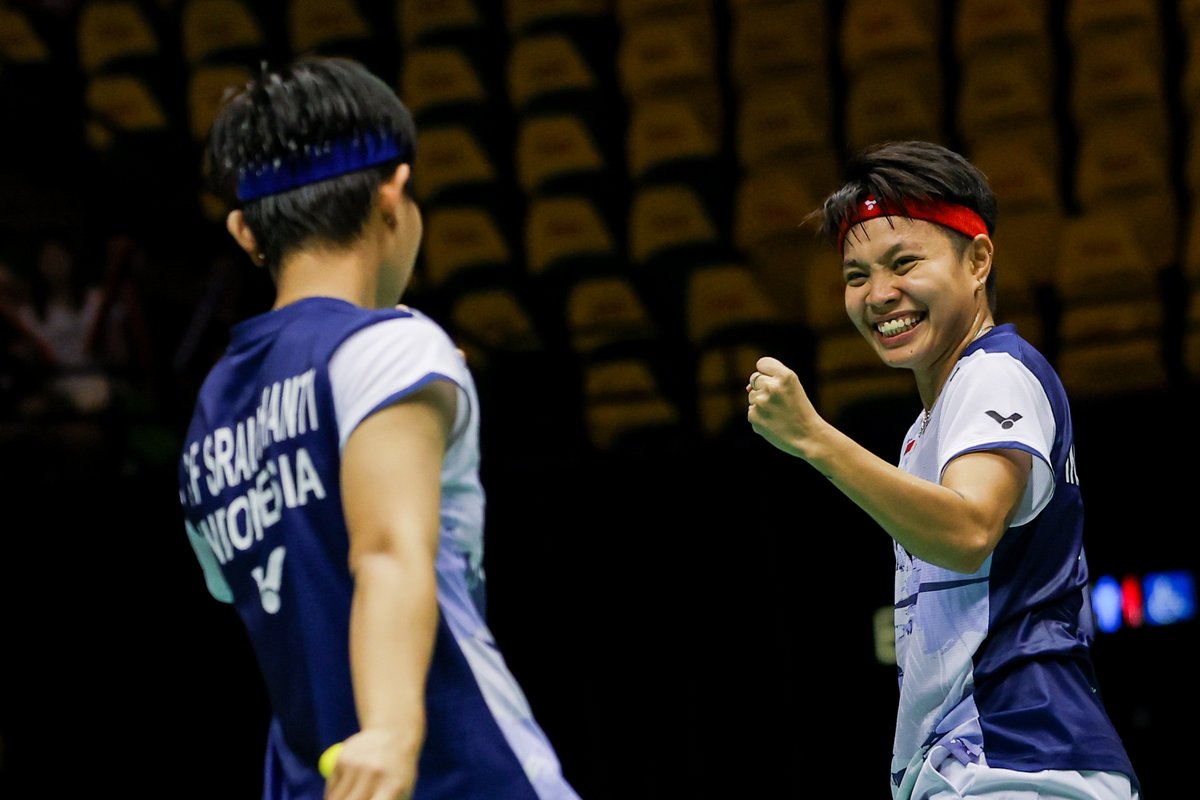 Wakil dari Indonesia melaju ke final Hong Kong Open 2023. FOTO: X/@bwfmedia