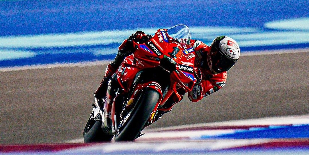 Inilah hasil tes MotoGP Qatar 2024 hari pertama. Foto: Instagram.com/pecco63