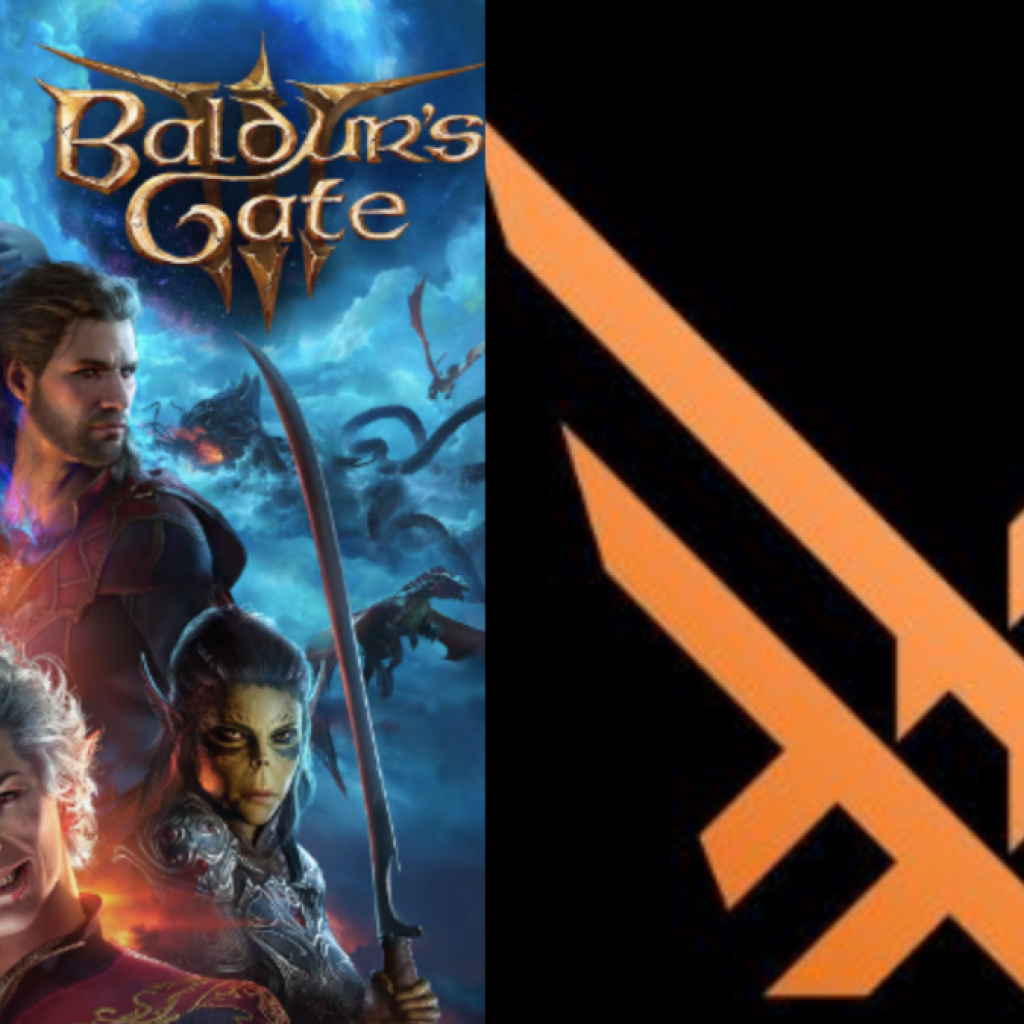 Baldur's Gate 3 berhasil meraih gelar Game of the Year di ajang The Game Awards 2023. Kolase foto: Arsip IMDb dan X @thegameawards