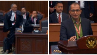 TUTURPEDIA - Aksi Bambang Widjojanto Walk Out di Sidang MK saat Eddy Hiariej Bicara Jadi Sorotan