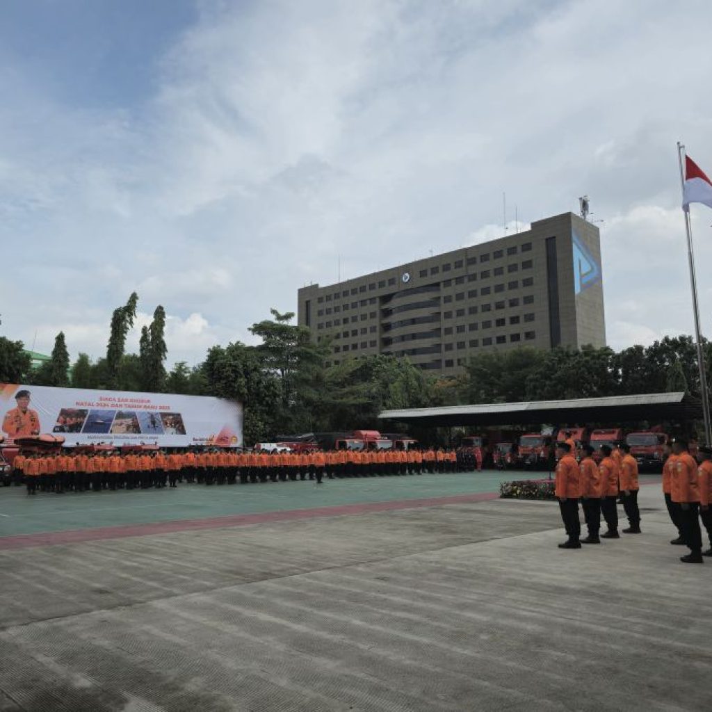 Apel siaga khusus Natal 2024 dan tahun baru 2025 (Nataru) di Lapangan Kantor Pusat Basarnas, Selasa (17/12/2025). Foto: Dok. Basarnas