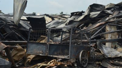 Kondisi Pasar Ngawen di Kabupaten Blora usai kebakaran. Foto: Dok. Lilik Yuliantoro
