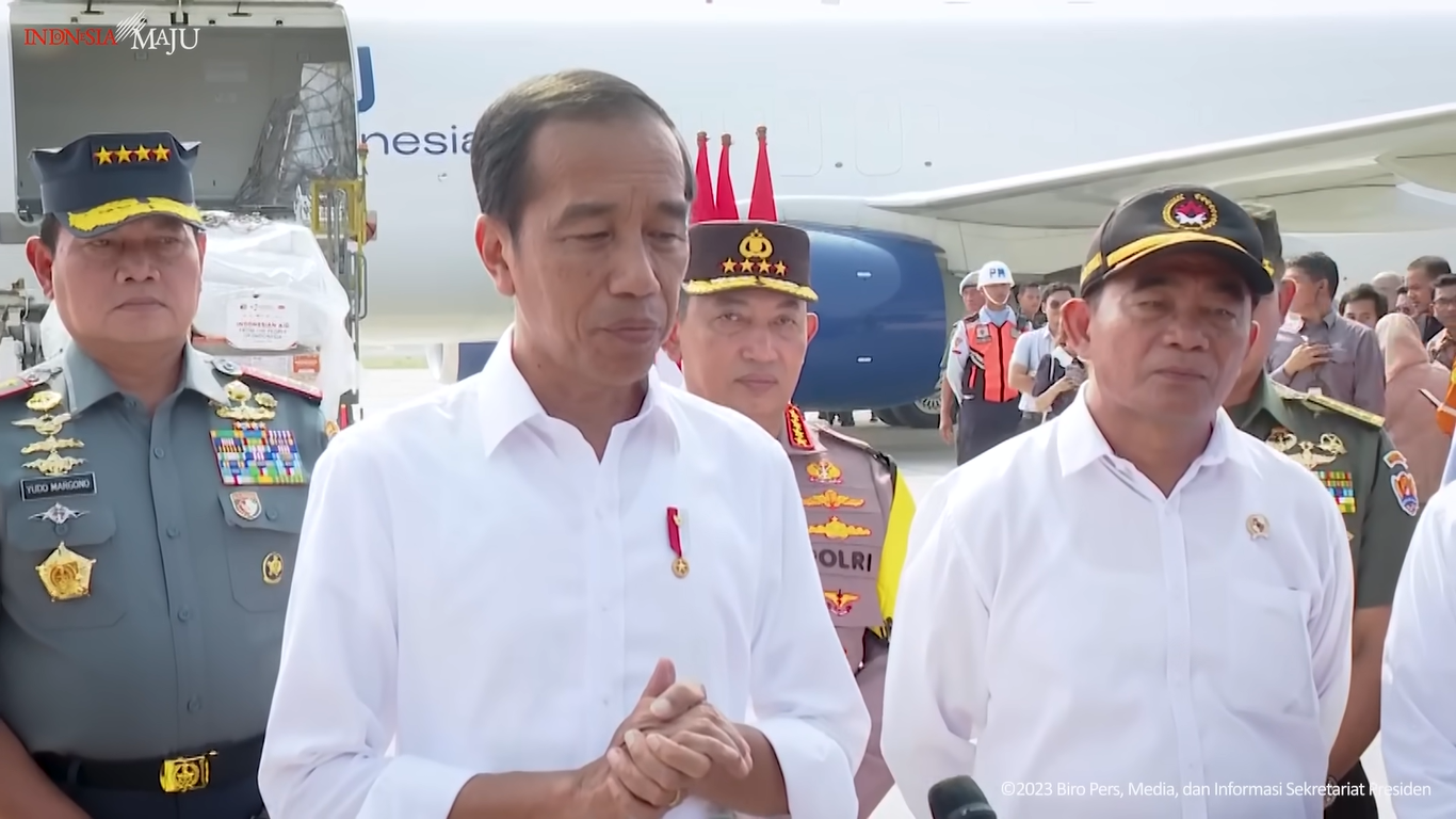 Jokowi sampaikan hasil pertemuannya dengan Joe Biden. Foto: Tangkapan layar YouTube Sekretariat Presiden
