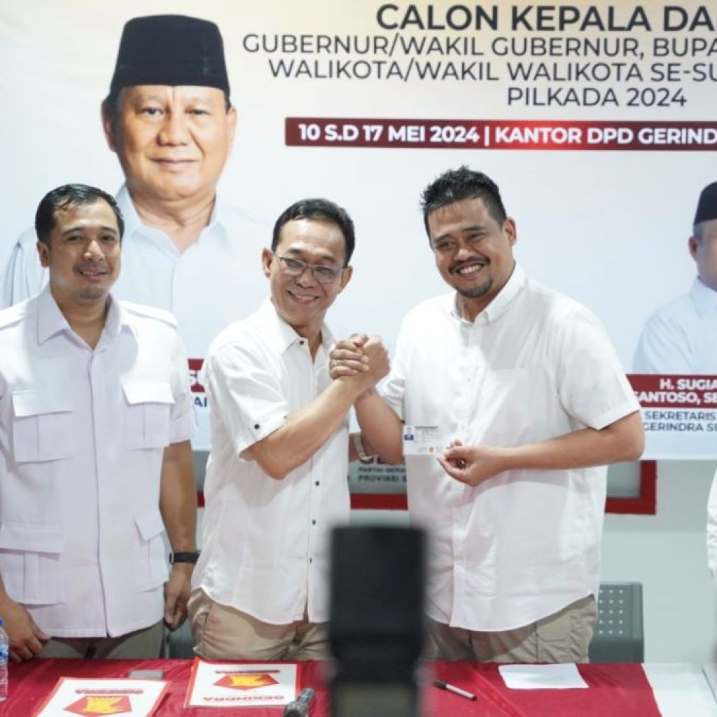 Bobby Nasution resmi jadi kader Gerindra. Foto: x.com/bobbynasution_