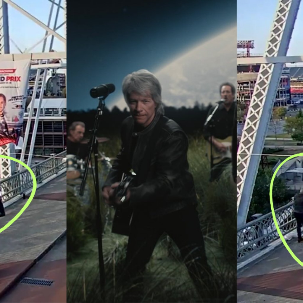 Viral video Bon Jovi menggagalkan aksi wanita yang hendak bunuh diri. Foto: X @MNPDNashville dan Instagram @bonjovi