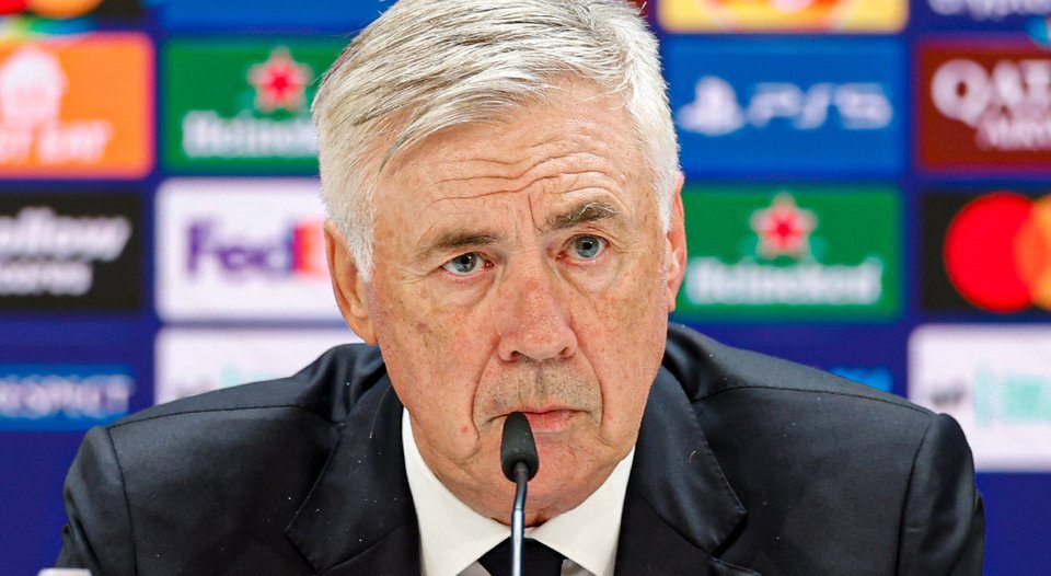 Pelatih Real Madrid, Carlo Ancelotti mengakui timnya kurang solid saat melawan AC Milan. Foto: x.com/realmadriden