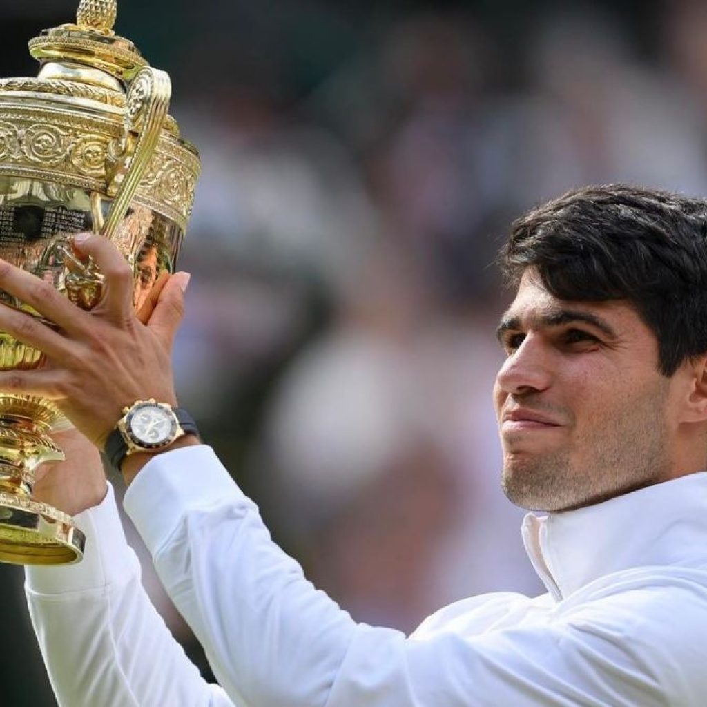 Carlos Alcaraz memenangkan Wimbledon 2024. Foto: Instagram.com/wimbledon