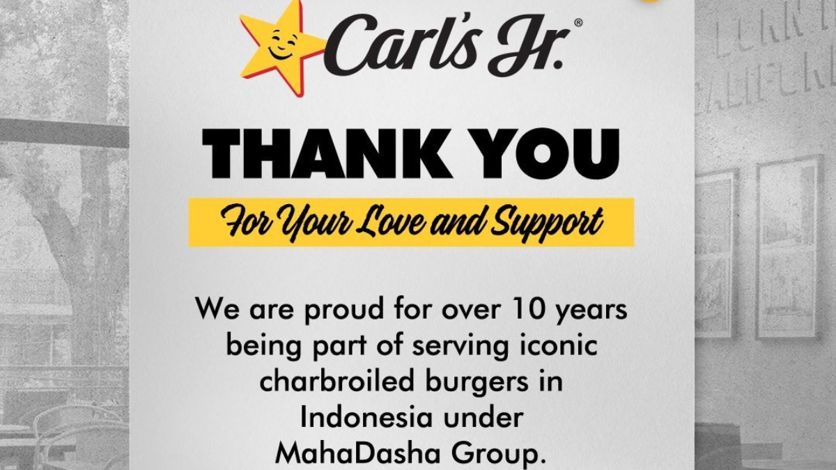 Carl's Jr umumkan akan tutup seluruh gerai di Indonesia. Foto: Instagram.com/carlsjrindonesia