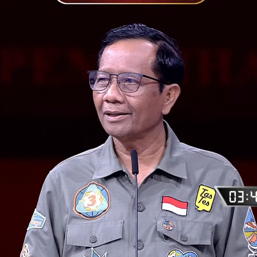 Janji Mahfud MD di debat cawapres 2024. Foto: Tangkapan Layar YouTube KPU RI