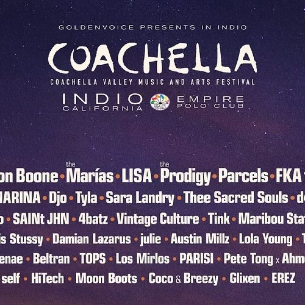 Line-up Coachella 2025. Foto: instagram.com/coachella