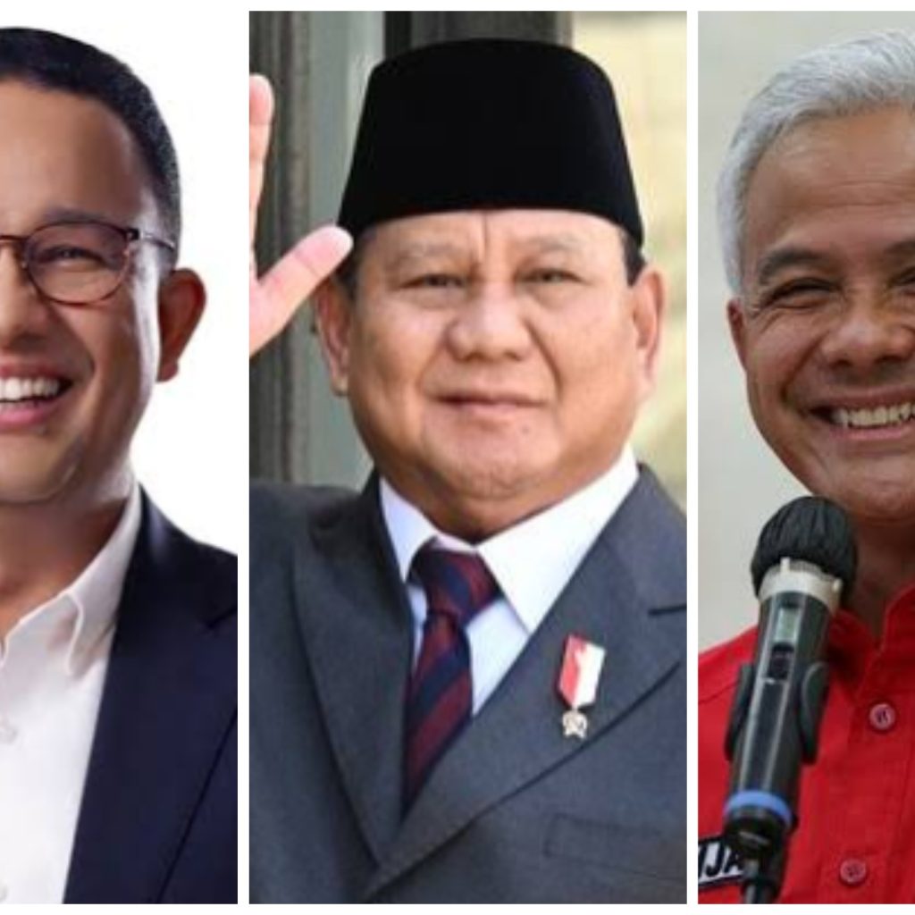 Inilah peta koalisi dari tiga pasangan Capres yang akan bertarung dalam Pilpres 2024, yakni Anies Baswedan, Prabowo Subianto, dan Ganjar Pranowo. FOTO: Tuturpedia.com