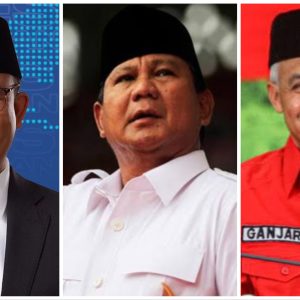 Survei Poltracking: Prabowo Unggul Tipis dari Ganjar, Anies Tertinggal
