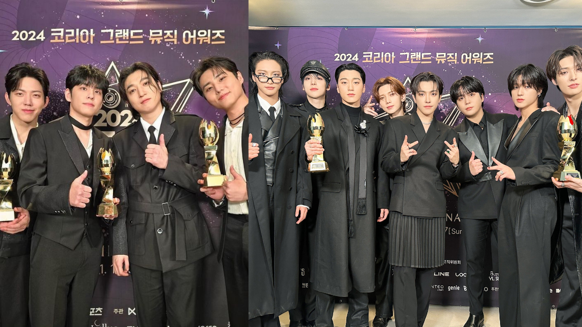 Daftar pemenang KGMA 2024. Foto: Instagram @day6kilogram dan X @ATEEZofficial