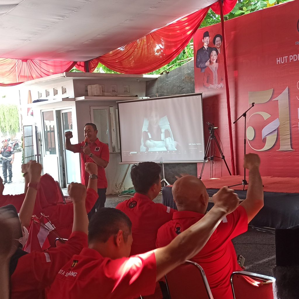 DPC Kota Semarang rayakan HUT PDIP ke-51. Foto: Dok. Alan Henry
