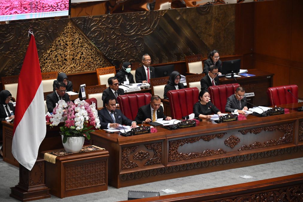 DPR RI sahkan RUU DKJ menjadi undang-undang. Foto: Laman DPR RI