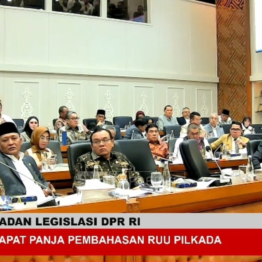 DPR nyatakan ambang batas pilkada hanya untuk partai non parlemen. Foto: Tangkapan Layar YouTube TVR PARLEMEN