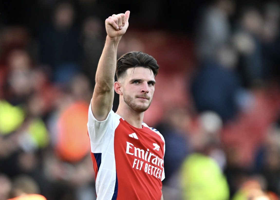 Pemain Arsenal, Declan Rice. Foto: x.com/Arsenal