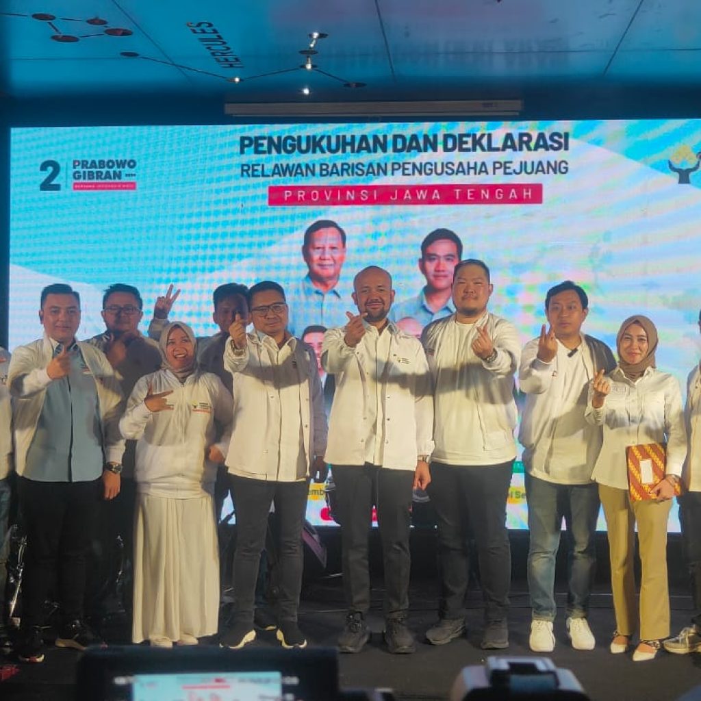 Deklarasi dukungan Prabowo-Gibran dari relawan BPP Jawa Tengah. Foto: Dok. Alan Henry Pambuko