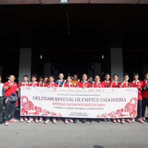 Sekda Jateng Lepas 10 Atlet Bertalenta Khusus untuk Berlaga di Special Olympics Asia Pacific South Asia Unified Football Competition