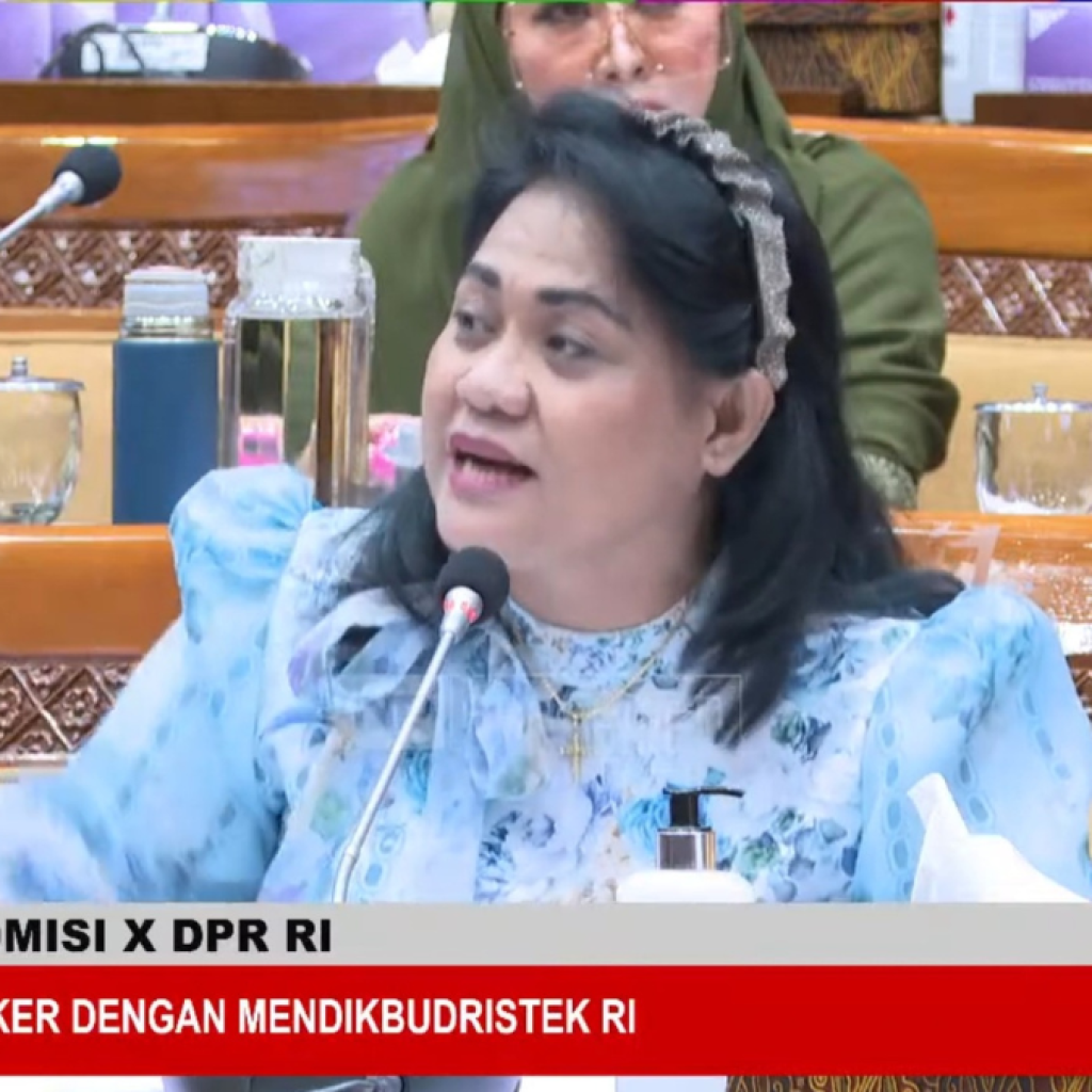 Bahas Alokasi Dana Pendidikan, Anita Jacob Gah Marah dan Tunjuk Nadiem Makarim hingga Gebrak Meja
