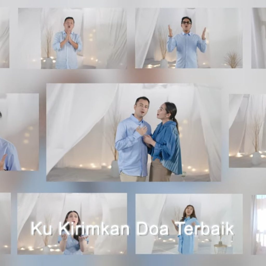 Video musik Doa untuk Pemimpin Negeri persembahan dari para artis dan influencer. Foto: Tangkapan Layar YouTube RANS MUSIC