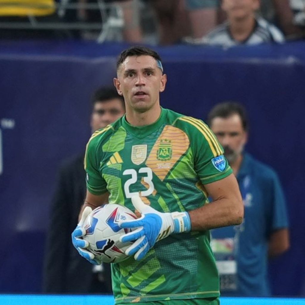 Kiper timnas Argentina, Emiliano Martinez. Foto: x.com/Argentina