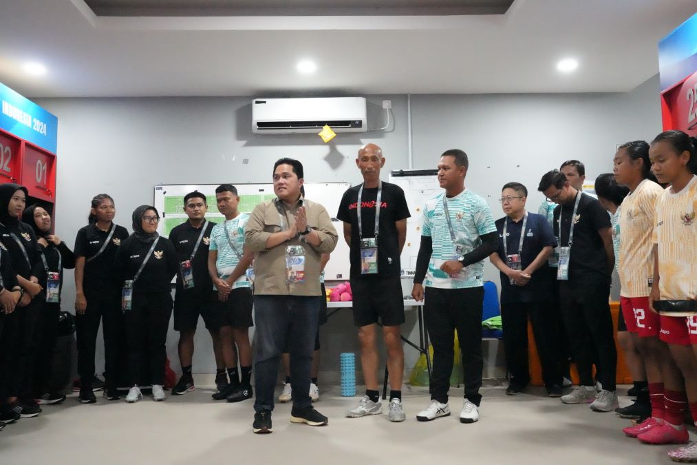 Erick Thohir optimis terhadap masa depan sepak bola wanita Indonesia. Foto: PSSI