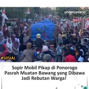 Viral Sebuah Video Sebuah Pikap Muatan Bawang yang Jadi Rebutan Saat Tak Bisa Lewat 