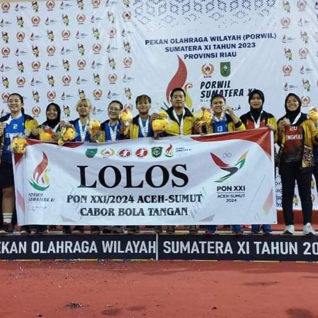 Kontingen Bengkulu berhasil raih 15 medali di Porwil Riau. Foto: Istimewa