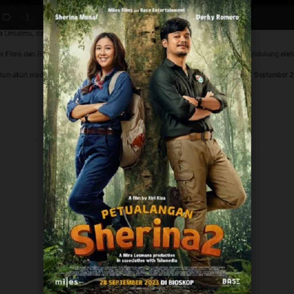 Sherina Munaf Jadi Jurnalis di Film ‘Petualangan Sherina 2’, Tayang 28 September 2023