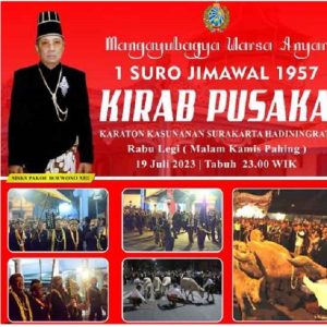 Ini Rute Kirab Pusaka Malam 1 Suro Keraton Kasunanan Surakarta Hadiningrat