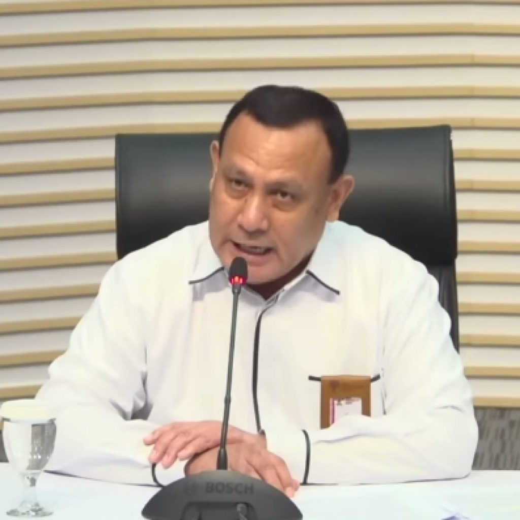 Firli Bahuri ditetapkan oleh Dewas KPK telah melanggar kode etik. Foto: Tangkapan layar YouTube KPK RI