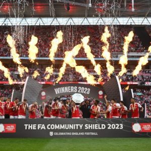 Kampiun Community Shield 2023, Intip Potret Selebrasi Pemain Arsenal Usai Menang Dramatis