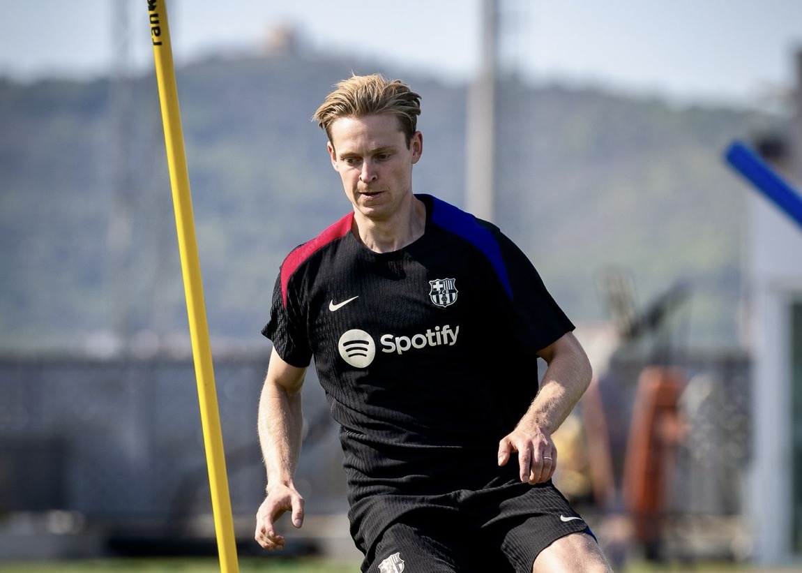 Pemain Barcelona, Frenkie de Jong. Foto: x.com/FCBarcelona