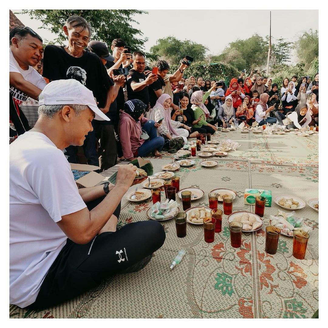Ganjar kunjungi desa wisata Umbul Cokro Klaten. Foto: Instagram.com/ganjar_pranowo