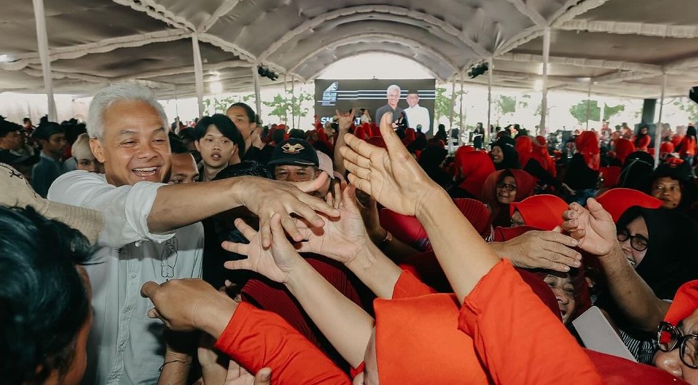 Ganjar minta PPP disiplinkan kader yang dukung paslon nomor dua. Foto: Instagram.com/ganjar_pranowo