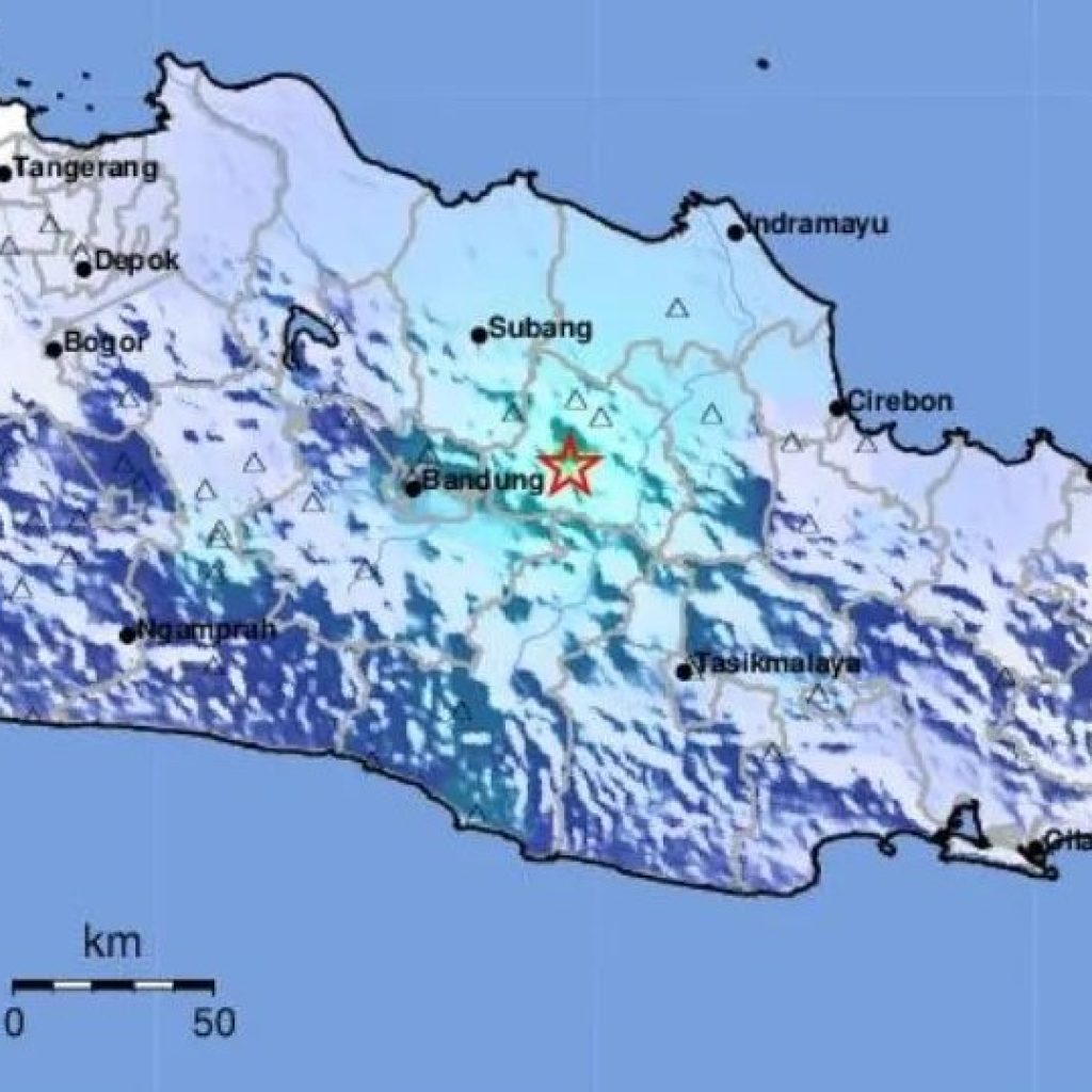 Penyebab gempa bumi di Sumedang, Jawa Barat. Foto: Instagram.com/infobmkg