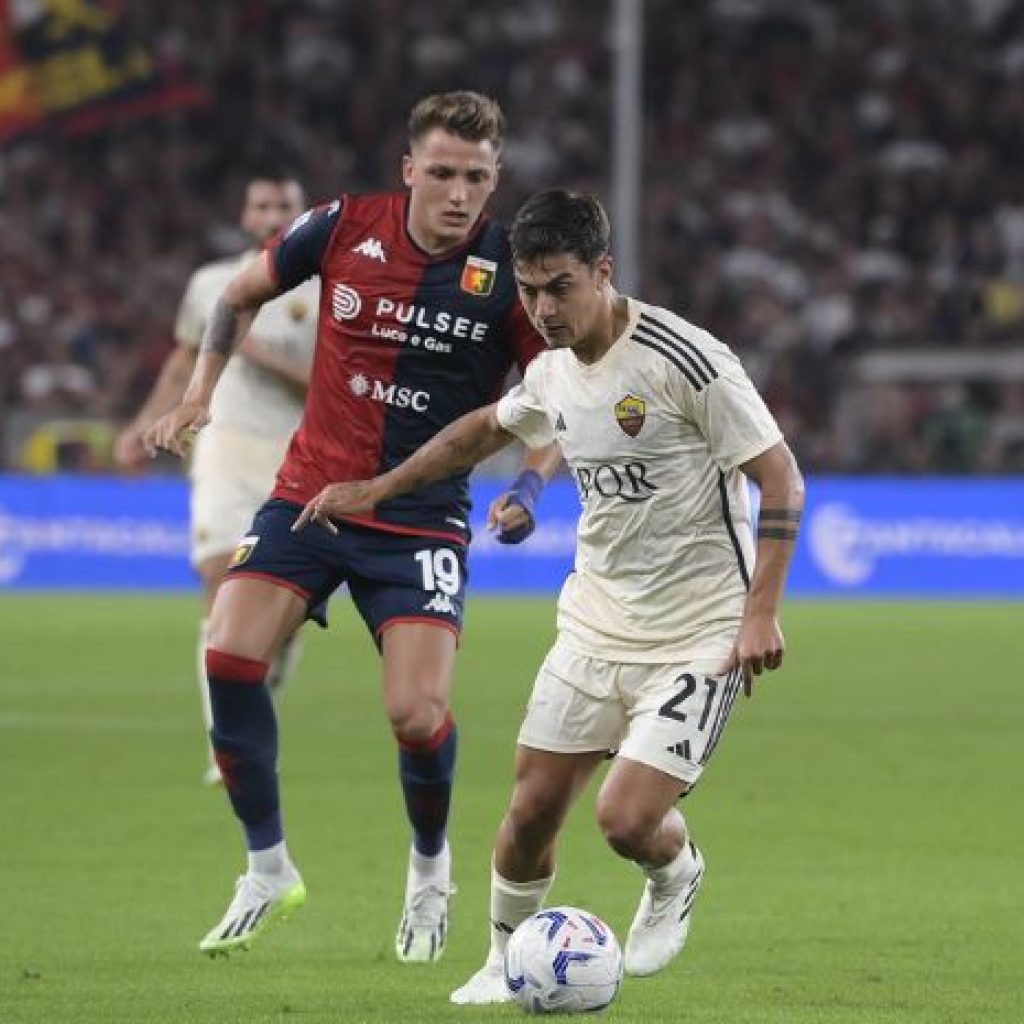 AS Roma kalah dari Genoa. FOTO: X.com/SiaranBolaLive
