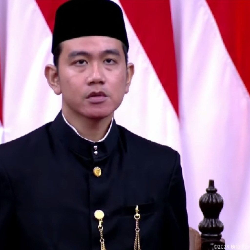 Gibran Rakabuming menjadi wapres termuda sepanjang sejarah Indonesia. Foto: Tangkapan Layar YouTube Sekretariat Presiden