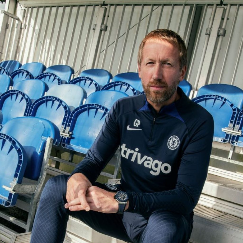 Graham Potter enggan mengomentari terkait kabar namanya masuk daftar calon pelatih timnas Inggris. Foto: x.com/ChelseaFC