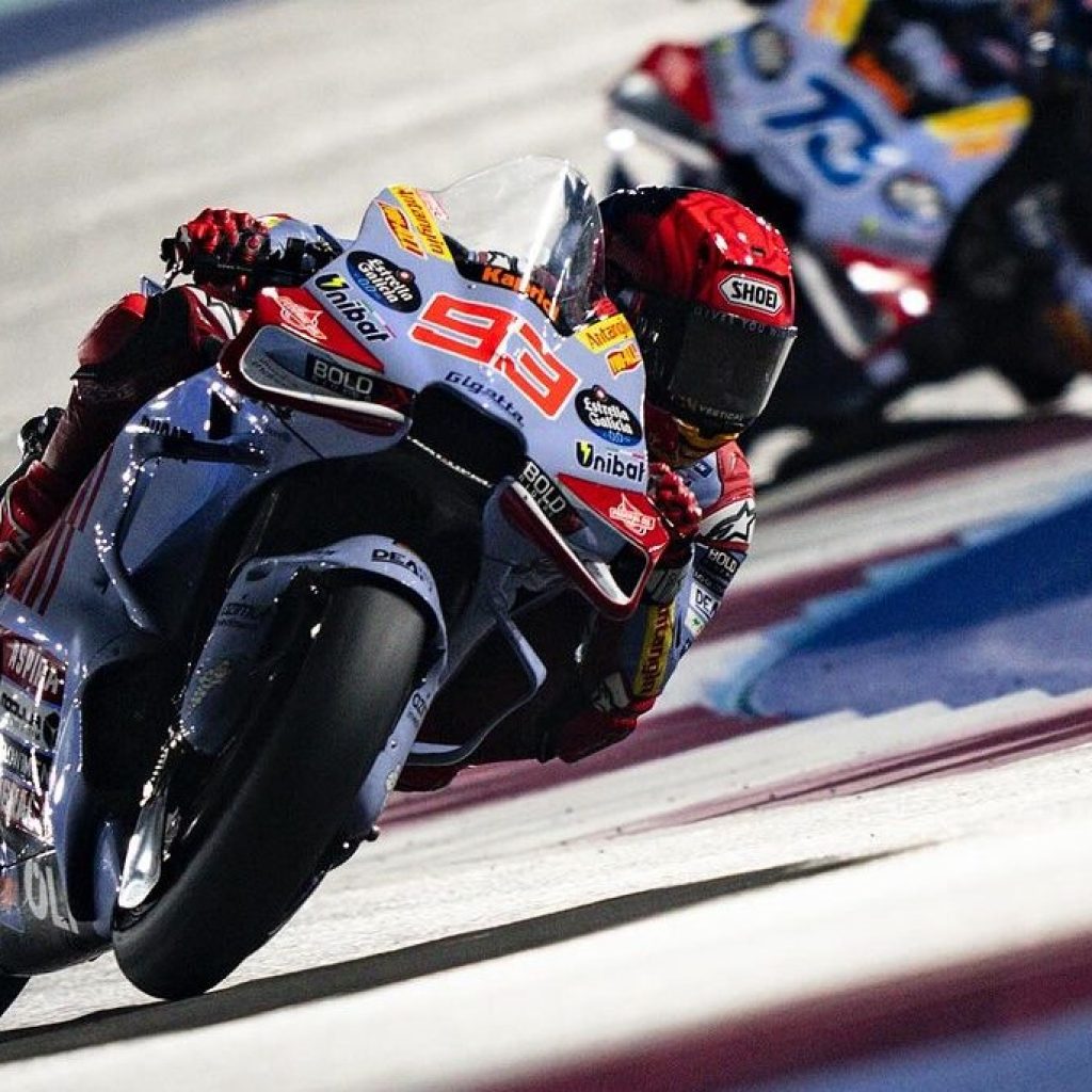 Ducati mendominasi di tes MotoGP Qatar 2024 hari kedua. Foto: Instagram.com/marcmarquez93