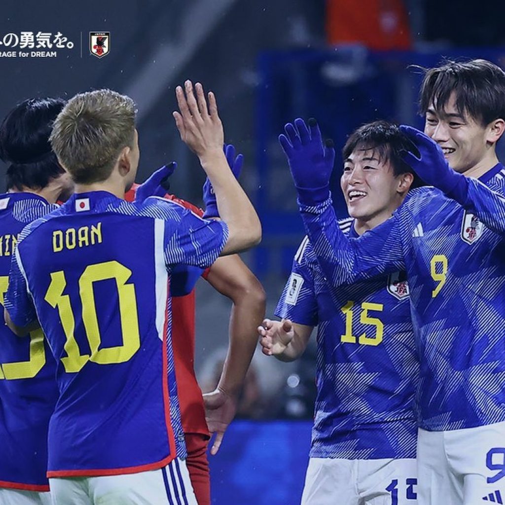 Timnas Jepang dari grup B kualifikasi Piala Dunia 2026 zona Asia. Foto: Instagram.com/japanfootballassociation