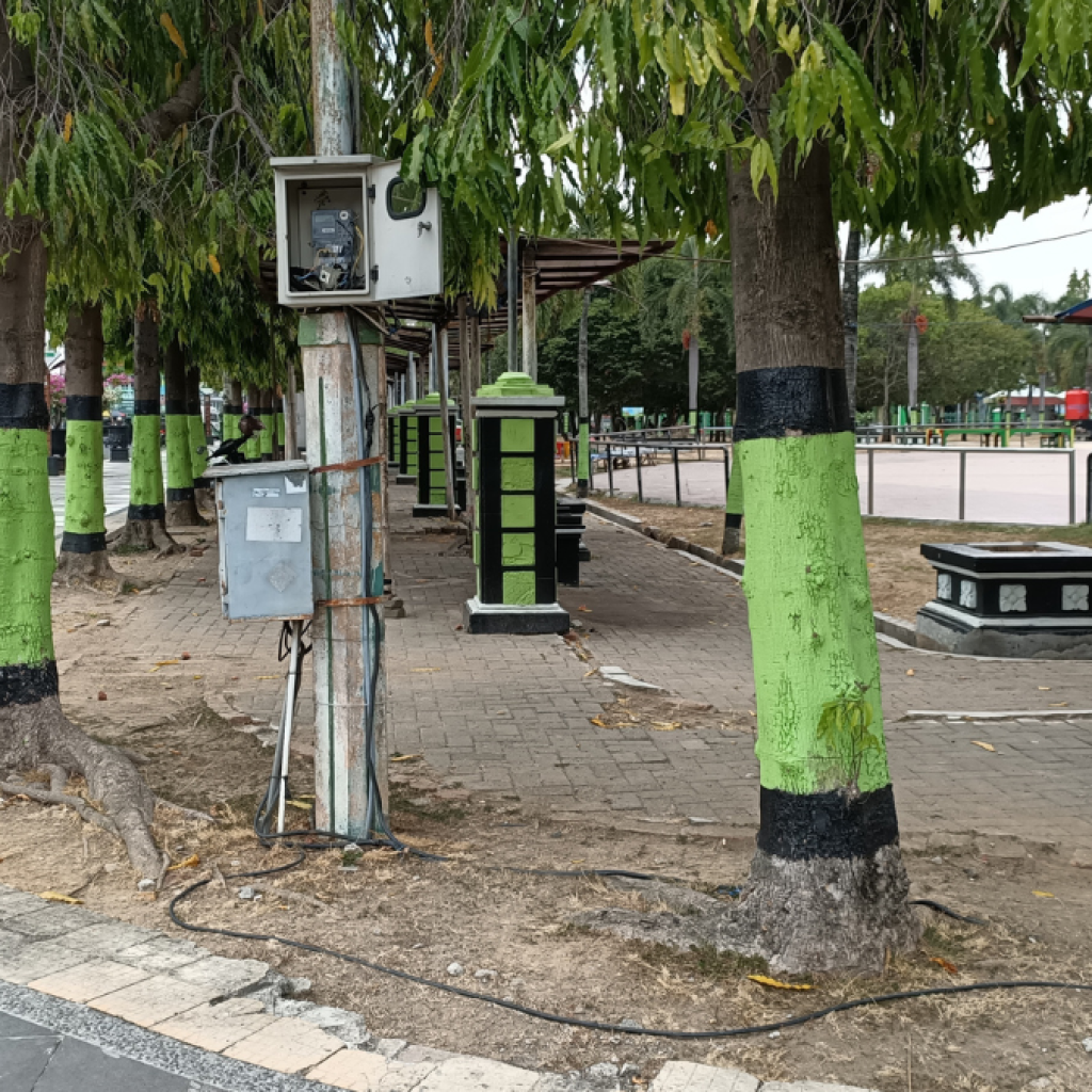 Kondisi alun-alun Blora. Foto: Dok. CR