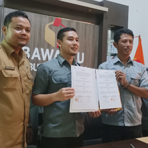 Sukseskan Pemilu 2024, Bawaslu dan PWI Blora Tanda Tangani MoU 
