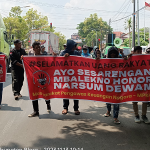 Gedung DPRD Blora Digeruduk MPKN, Ada Apa?