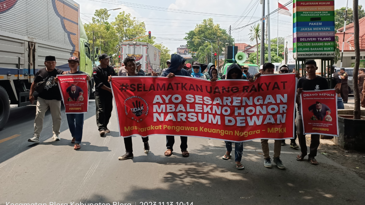 MPKN tuntut dana narsum dikembalikan oleh DPRD Blora. Foto: Dok. CR