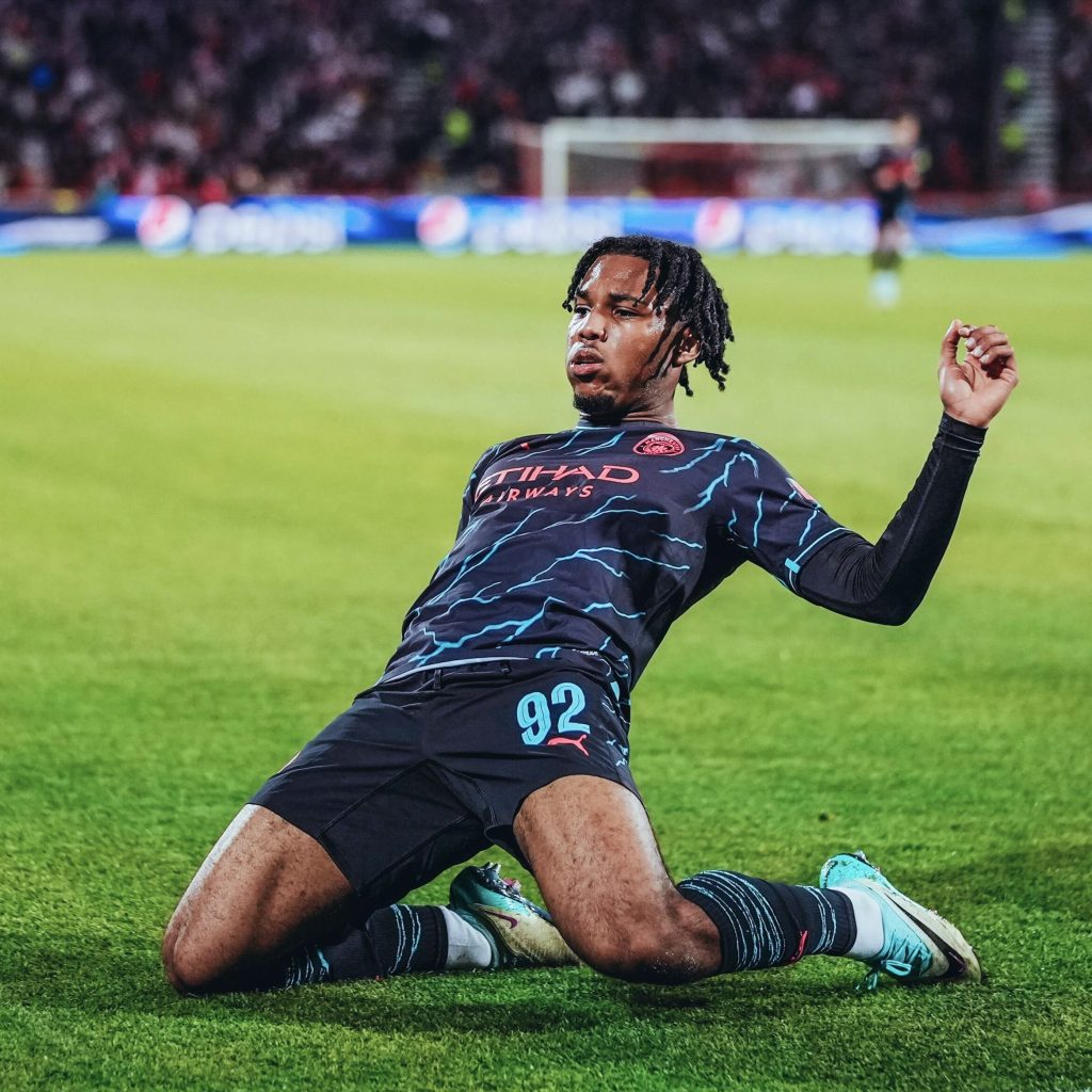 Dari ball boy, Micah Hamilton kini menjadi pencetak gol Manchester City. Foto: x.com/ManCity