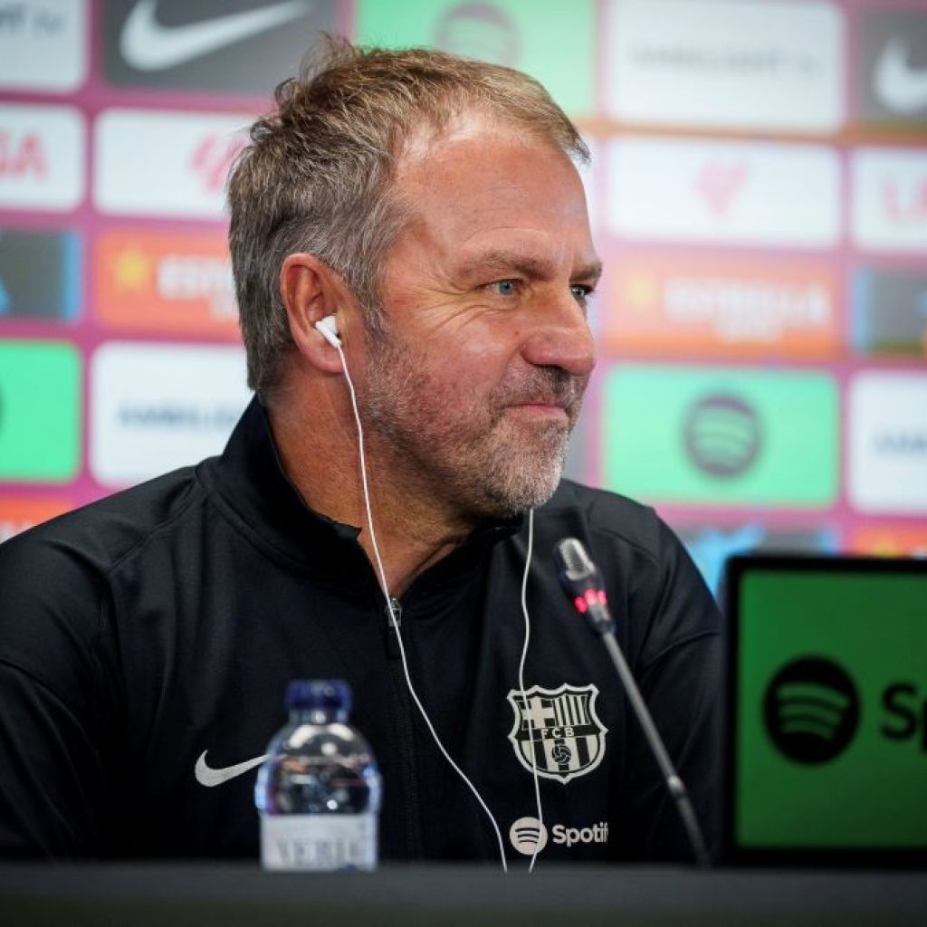 Pelatih Barcelona, Hansi Flick. Foto: x.com/FCBarcelona_es
