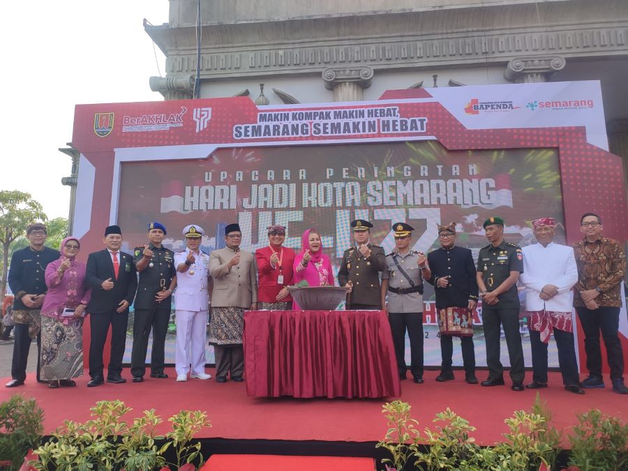 Upacara hari jadi Kota Semarang ke-477. Foto: Dok. Pemkot Semarang